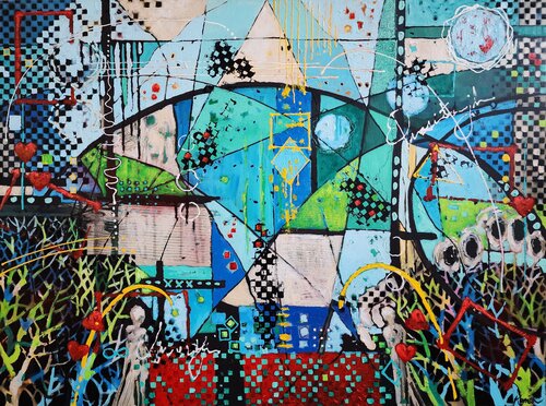 The Guardians of Love II by Karnish Art, Painting for Sale on Select