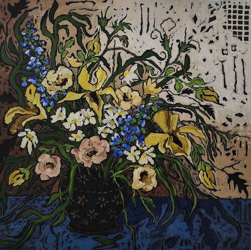 Iris Inspiration by Karnish Art, Painting for Sale on Select