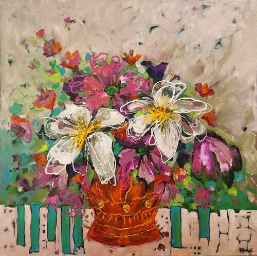 Treasure Trove in Bloom by Karnish Art, Painting for Sale on Select