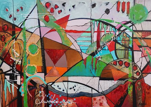 You are my Autumn and my Spring - Large artwork by Karnish Art, Painting for Sale on Select