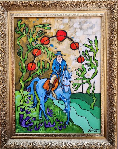 BLUE - Composed Calmness by Karnish Art, Painting for Sale on Select