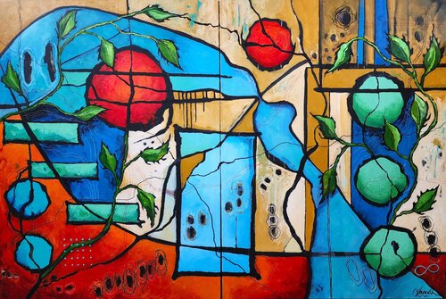 Renewal and Revival - Large Diptych by Karnish Art, Painting for Sale on Select