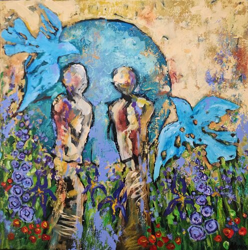 Iris Elation by Karnish Art, Painting for Sale on Select