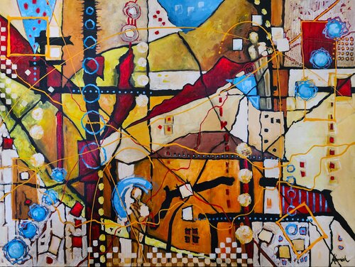 The Guardians of Space and Time by Karnish Art, Painting for Sale on Select