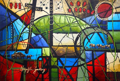 Inside the Blue by Karnish Art, Painting for Sale on Select