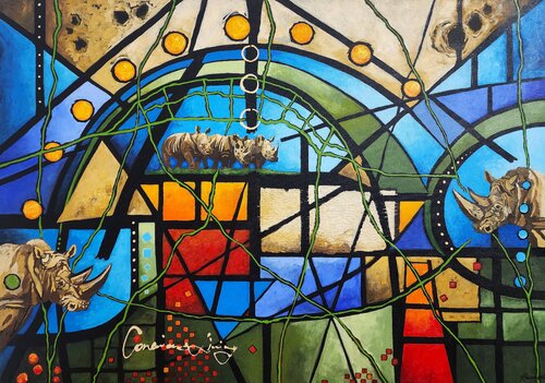 Circles of Strength von Karnish Art, Malerei kaufen auf Select