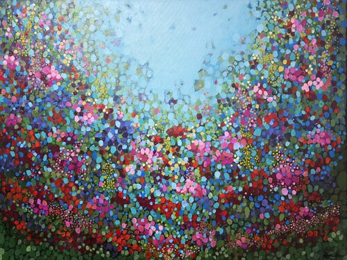 Wave of Wonder in Floral Delight von Karnish Art, Malerei kaufen auf Select