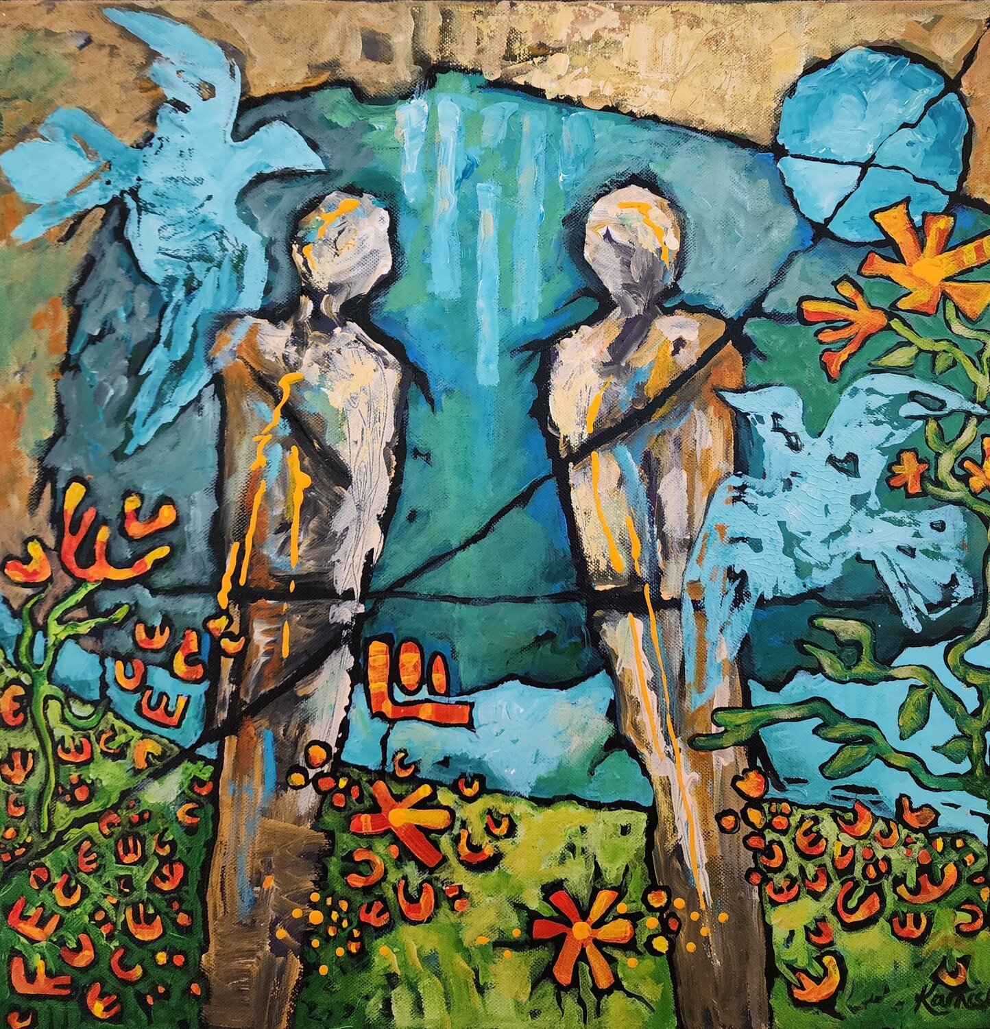 Comradery Karnish Art Original painting for sale