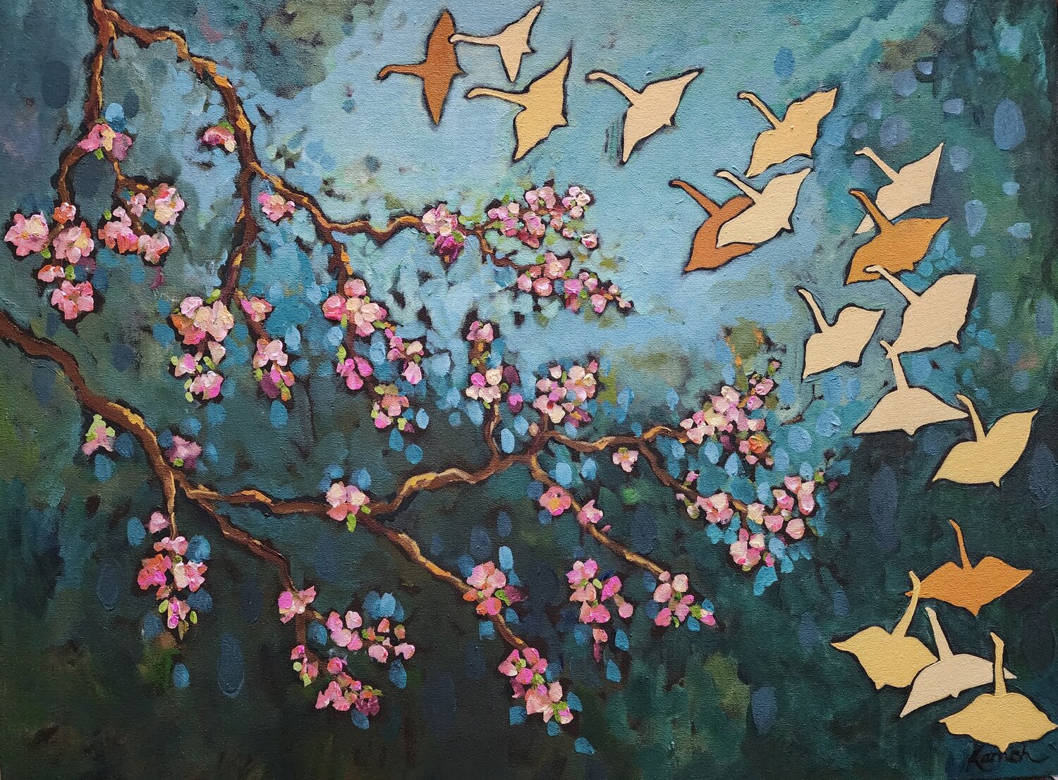 Where the Light touch my Soul Karnish Art Original painting for sale