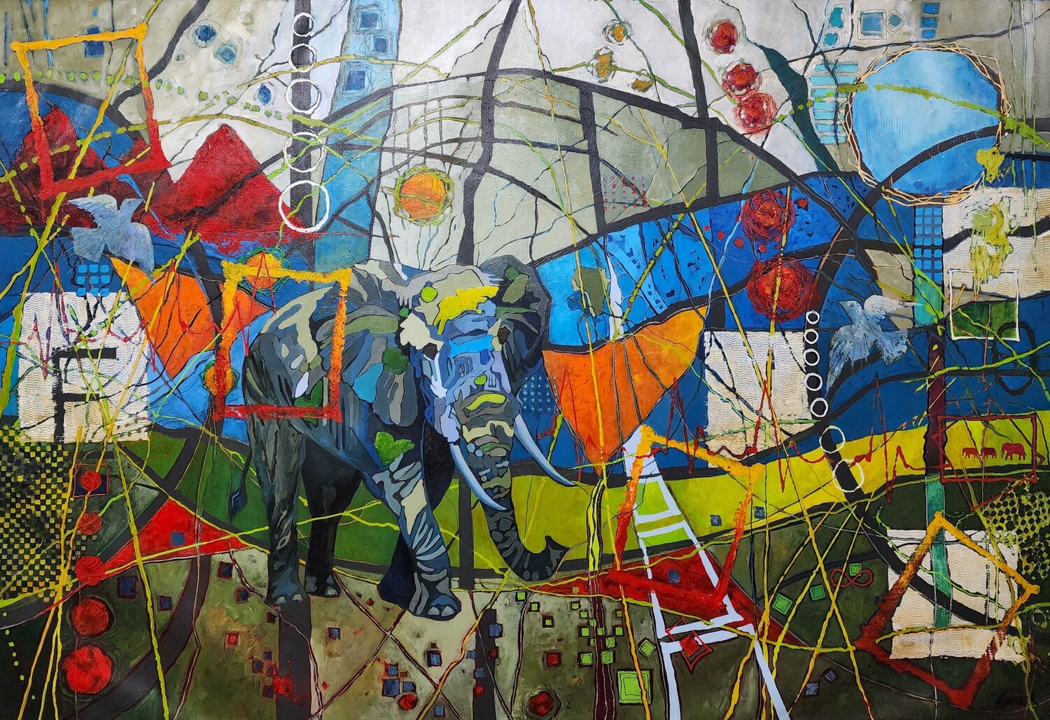 Letters of Liberation Karnish Art Original painting for sale