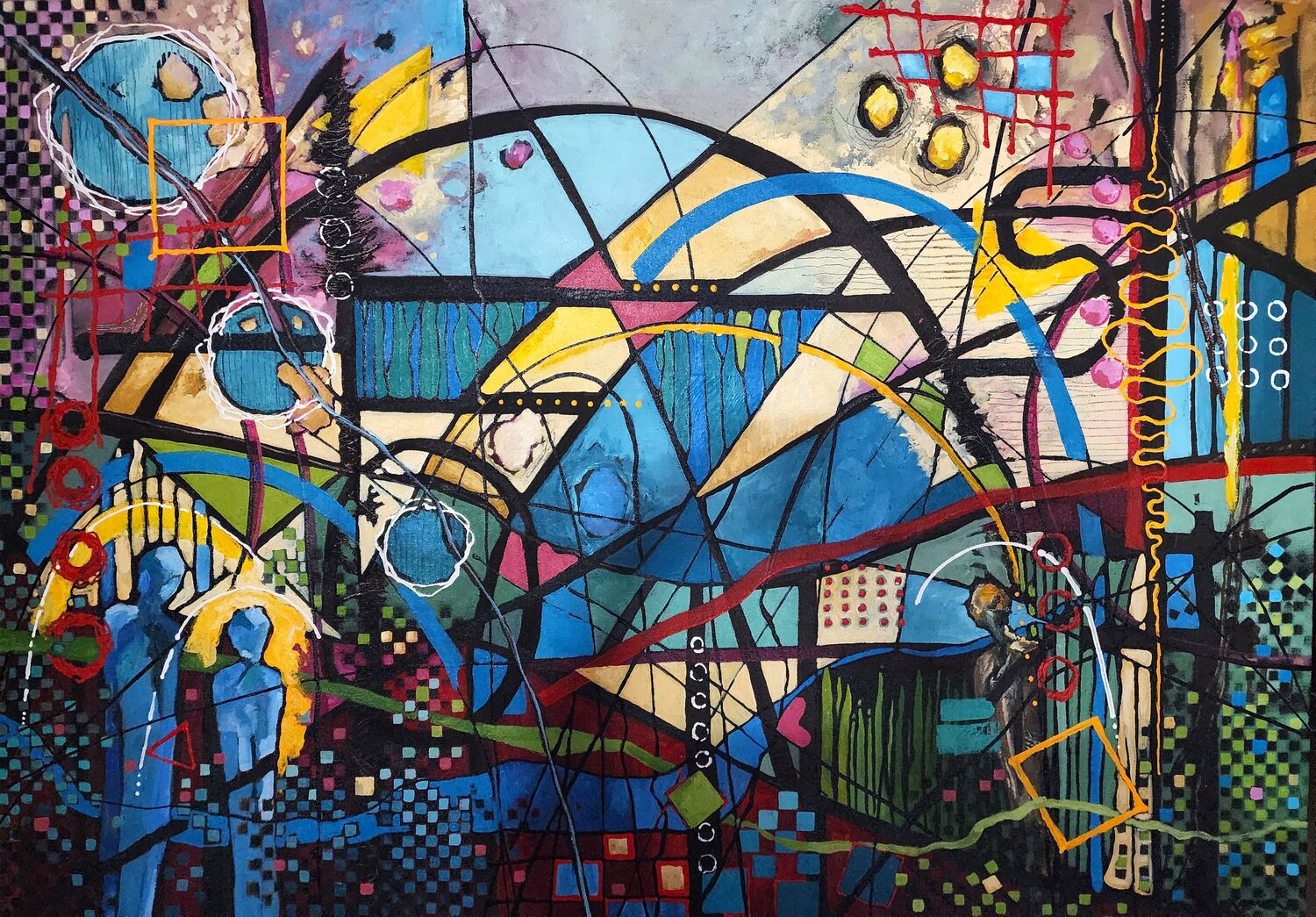 The Guardians of Delight Karnish Art Original painting for sale