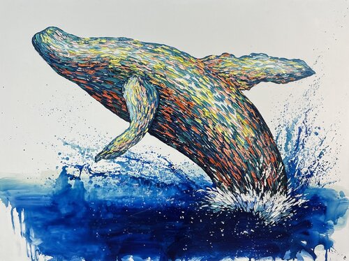 Majestic Whale by Anna Clark, Painting for Sale on Select