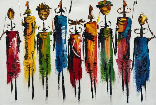 Tribe by Anna Clark, Painting for Sale on Select