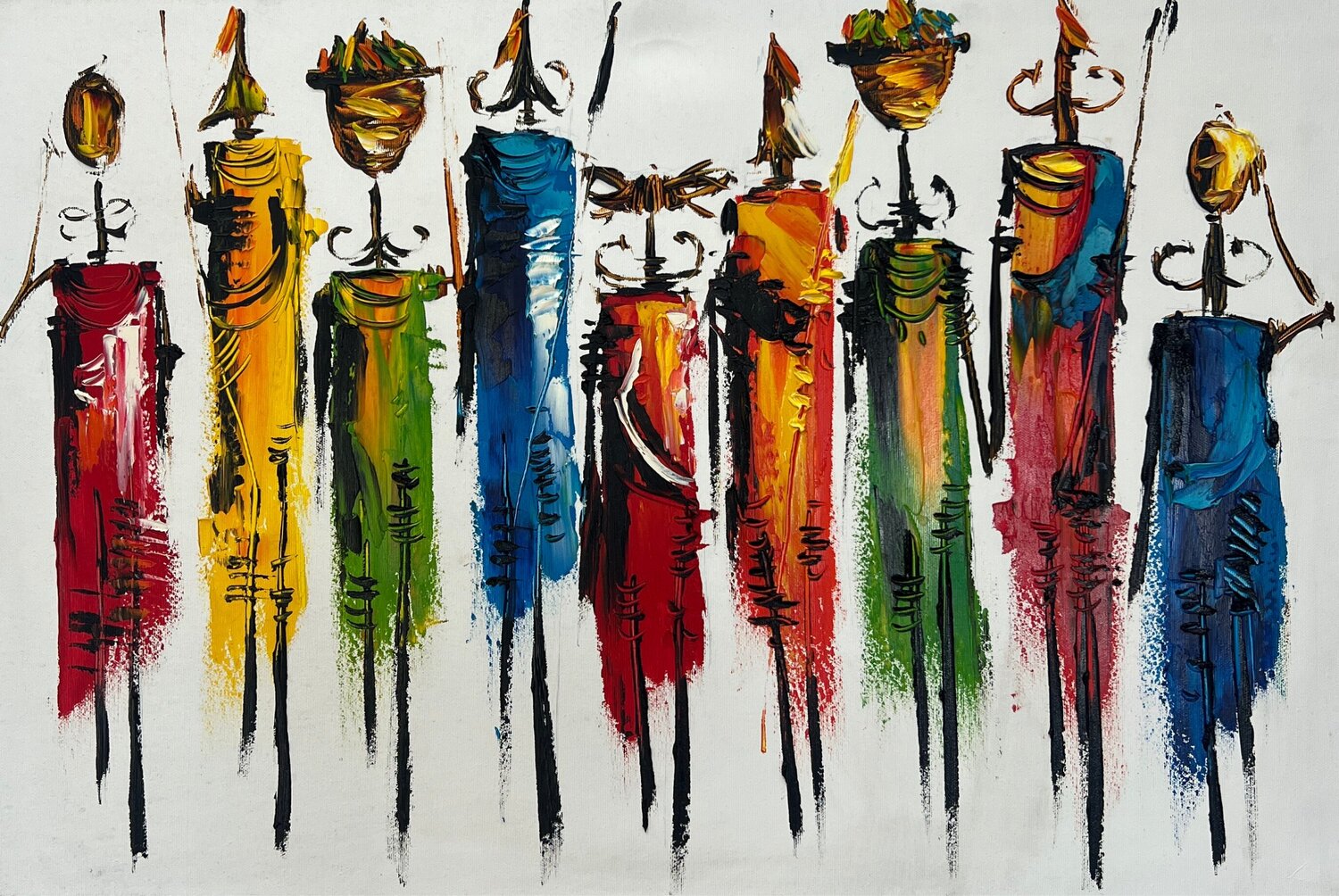 Tribe Anna Clark Original painting for sale
