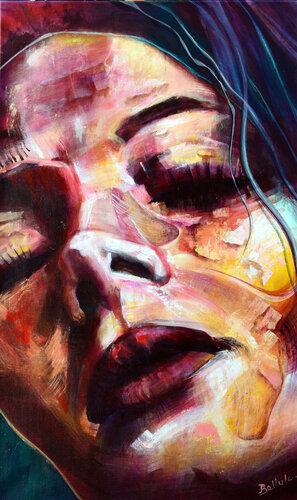La rêveuse by Bellule Art, Painting for Sale on Select