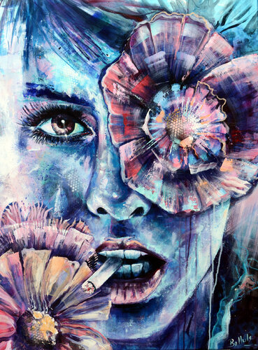 Anémone by Bellule Art, Painting for Sale on Select