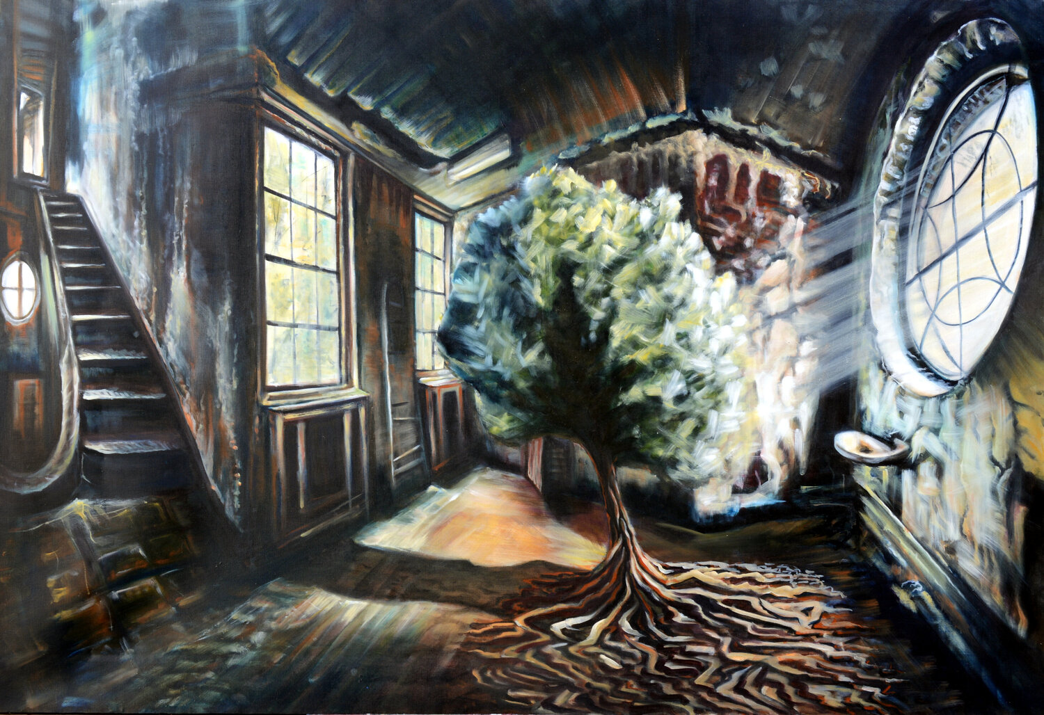 Déformation intérieure Bellule Art Original painting for sale