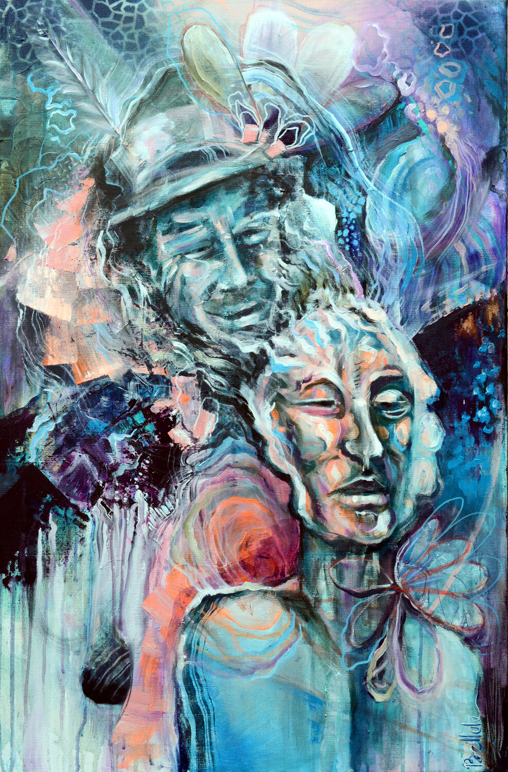Soul Ascension Bellule Art Original painting for sale