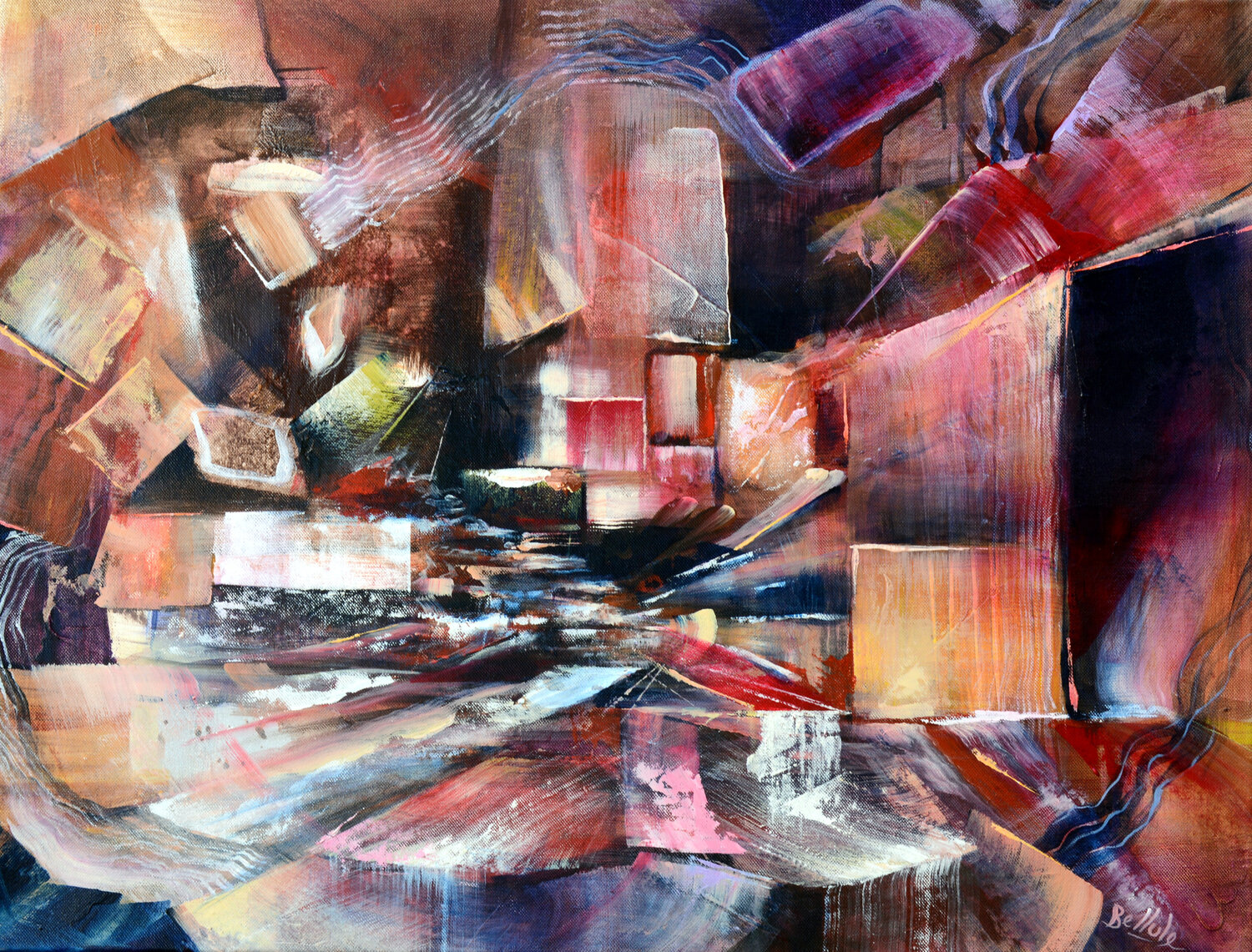 Déconstruction Bellule Art Original painting for sale