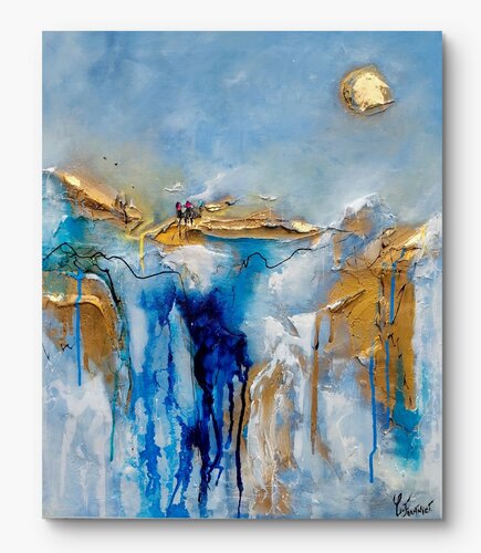 Forêt de diamants glacés by Carole Fournier, Painting for Sale on Select