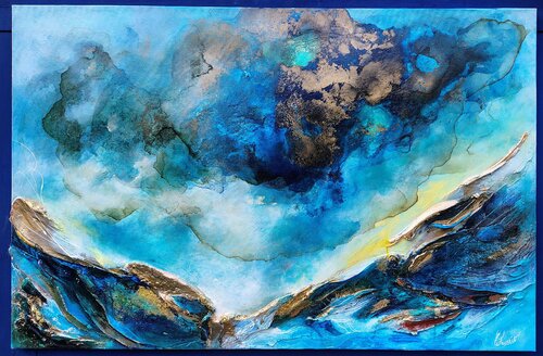 L'Aube immobile by Carole Fournier, Painting for Sale on Select