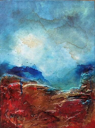 Volcanique by Carole Fournier, Painting for Sale on Select