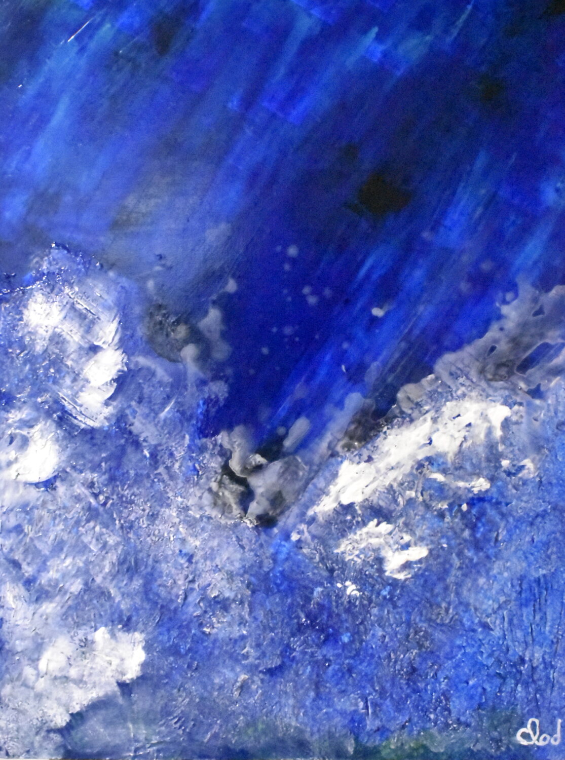 Blancs & Bleu Claude de JOUVANCOURT Original painting for sale