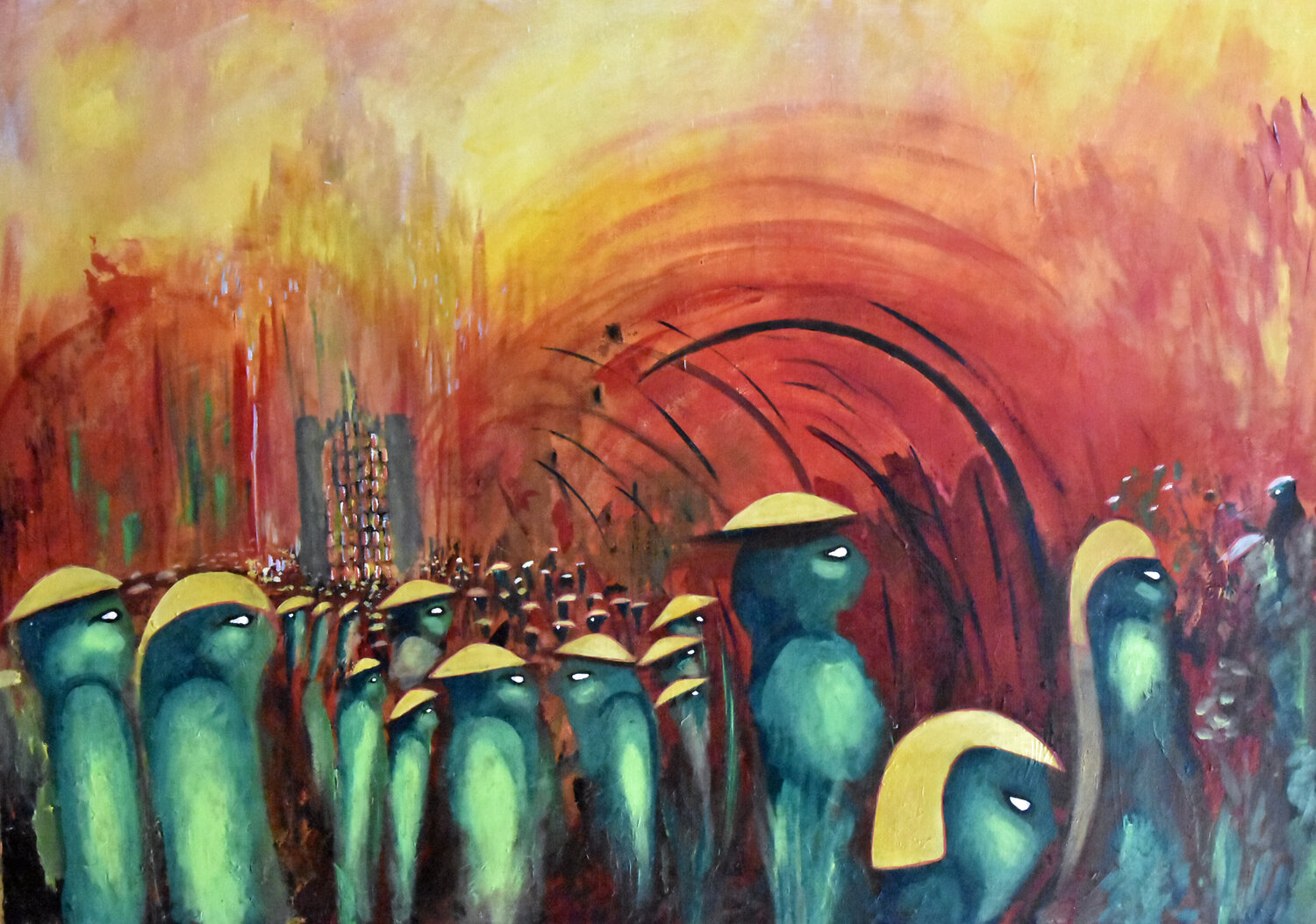 Stranges25 Claude de JOUVANCOURT Original painting for sale