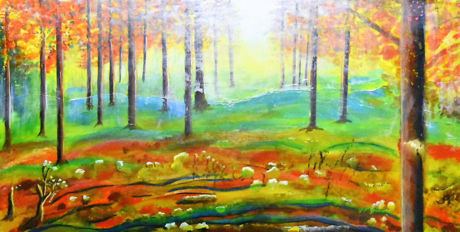 Forêt a Faux Claude de JOUVANCOURT Original painting for sale