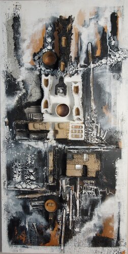 After the human kingdom by Sylvie BERTON, Painting for Sale on Select