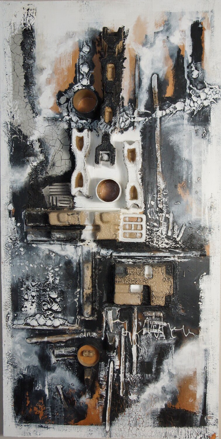 After the human kingdom Sylvie BERTON Original painting for sale