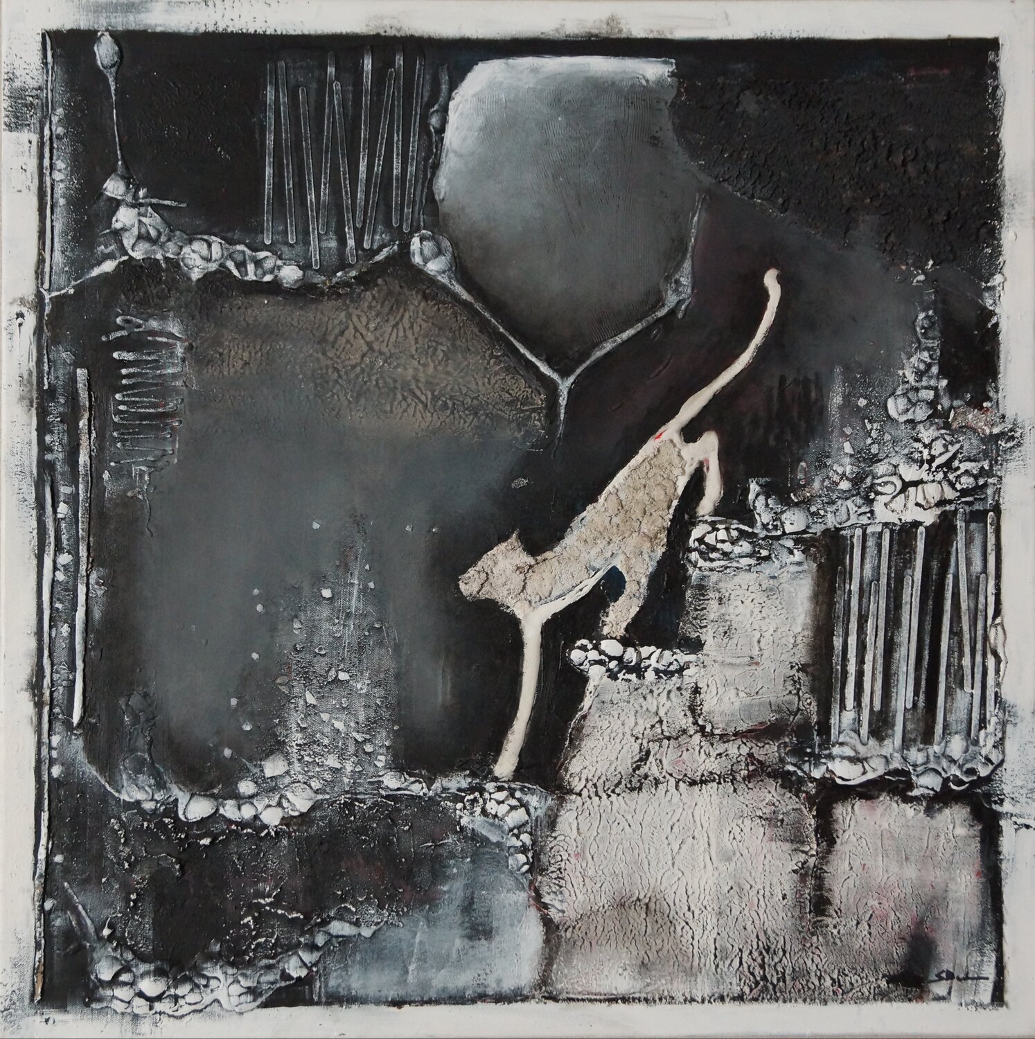 Going deeper into the lights of hope Sylvie BERTON Original painting for sale