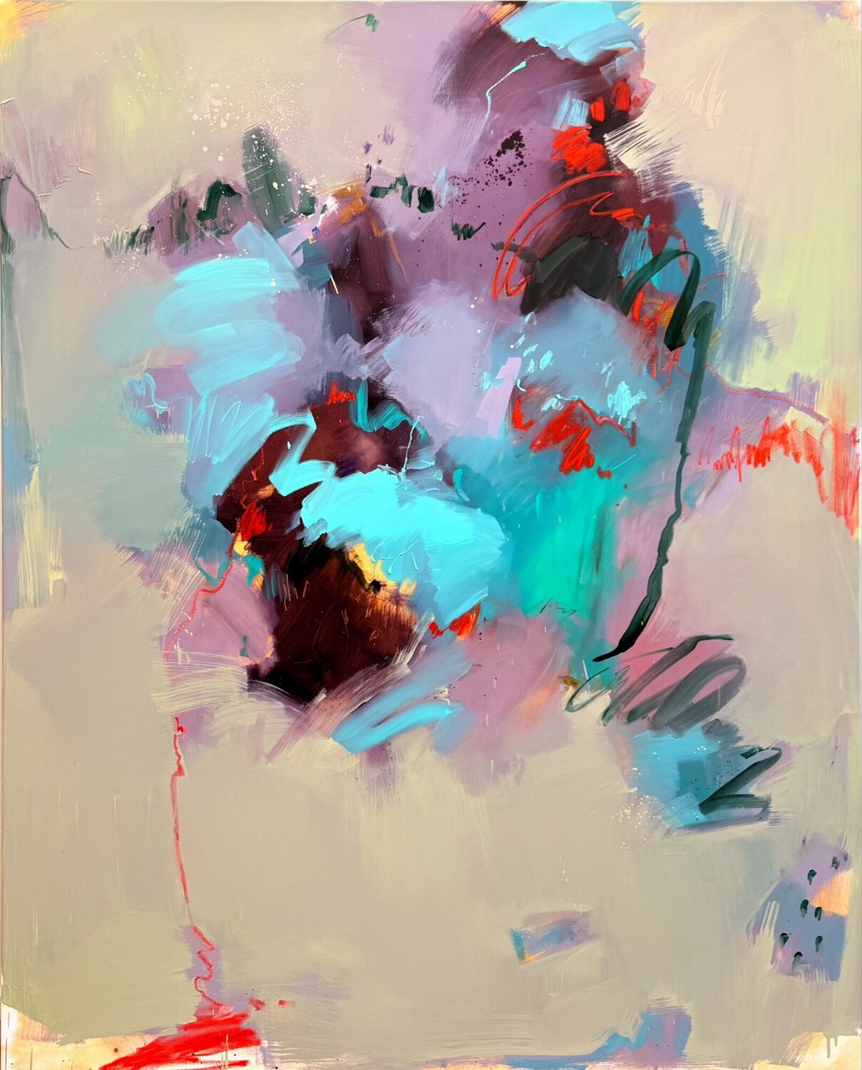 BETWEEN IMPULSE AND AIR Lenta Markevich Original painting for sale