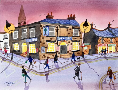 Royal Oak Evening by martin whittam, Painting for Sale on Select