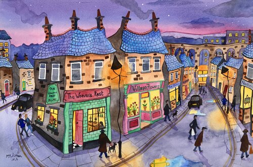 The Northern Lights by martin whittam, Painting for Sale on Select
