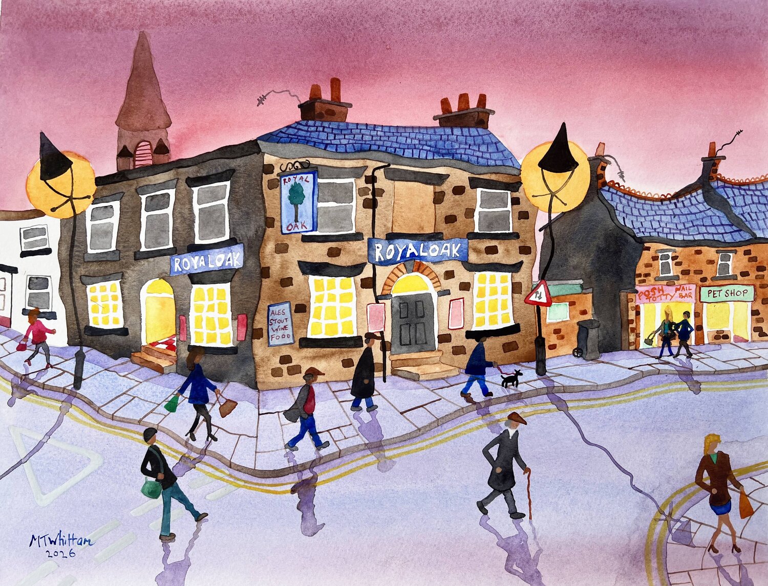 Royal Oak Evening martin whittam Original painting for sale