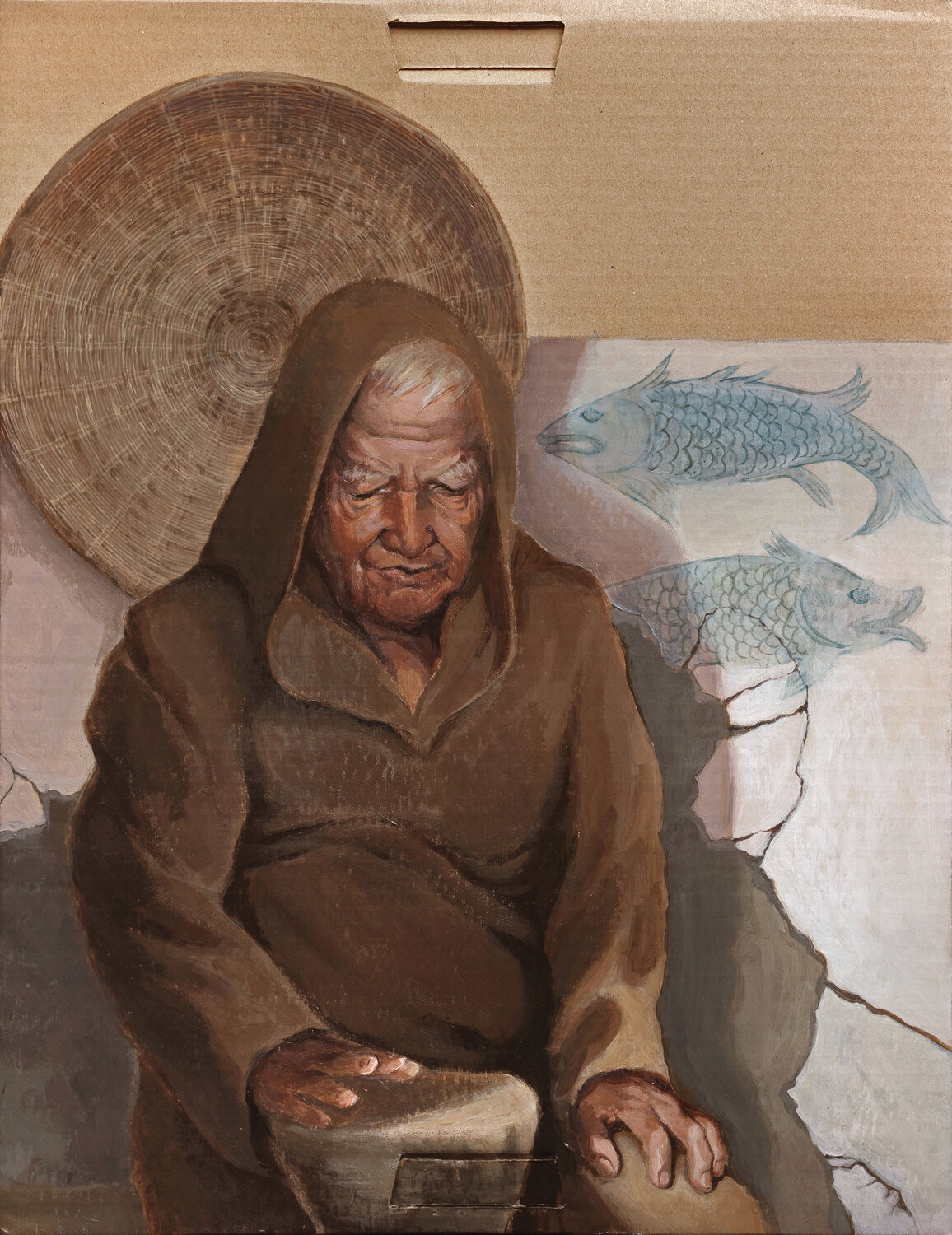 MONK Alex Bras Original painting for sale