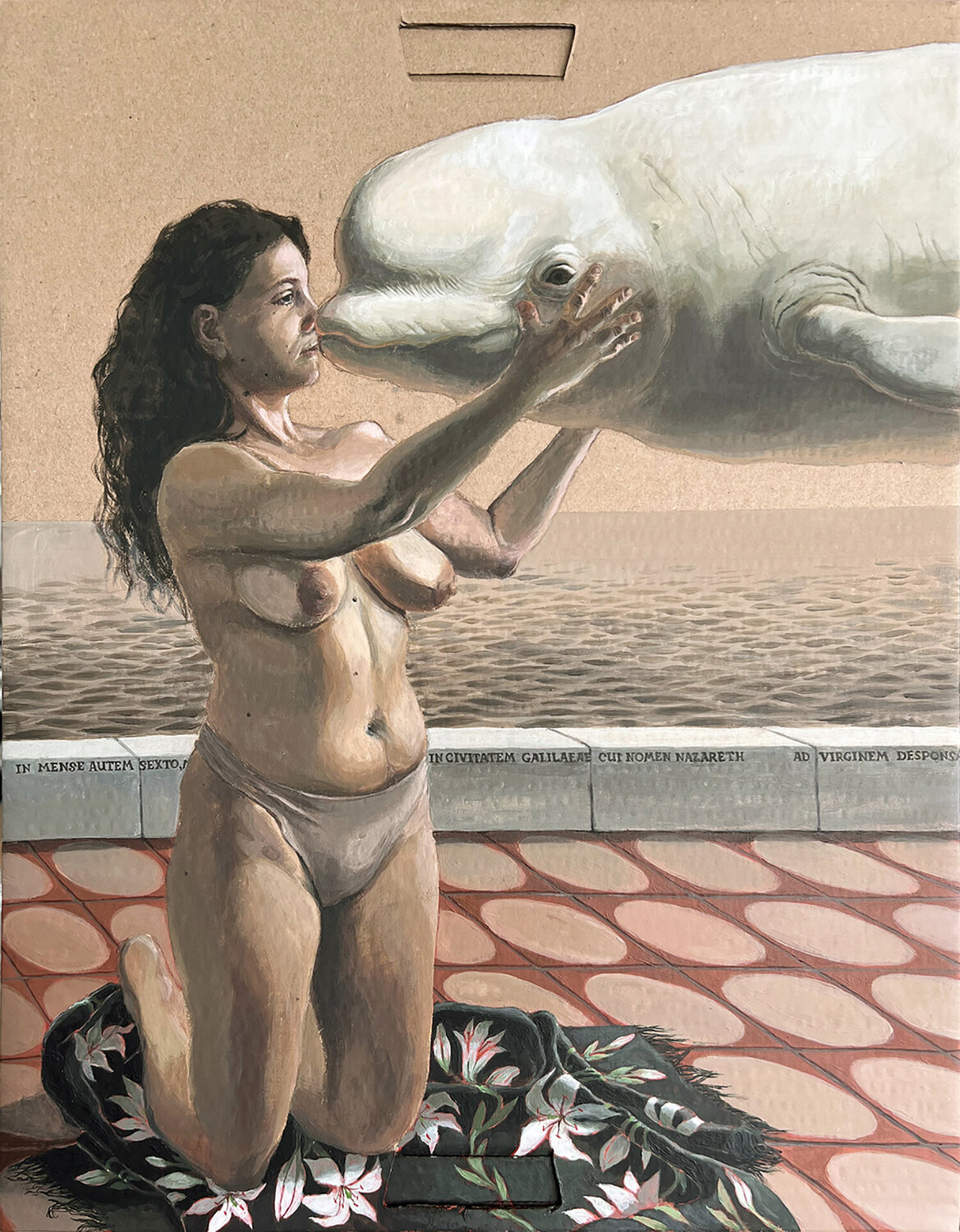 ANNUNCIATION I Alex Bras Original painting for sale