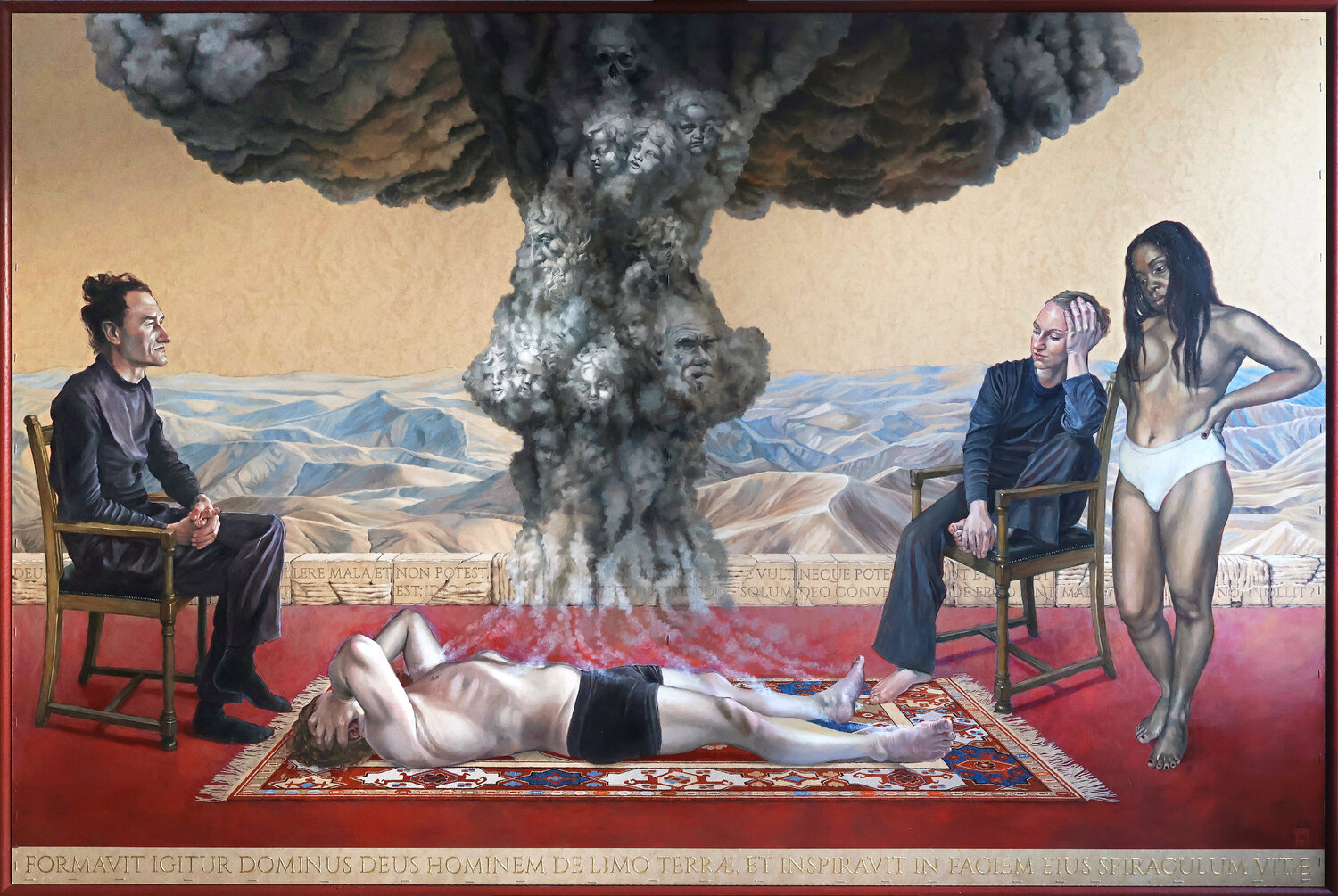 CREATION OF ADAM Alex Bras Original painting for sale