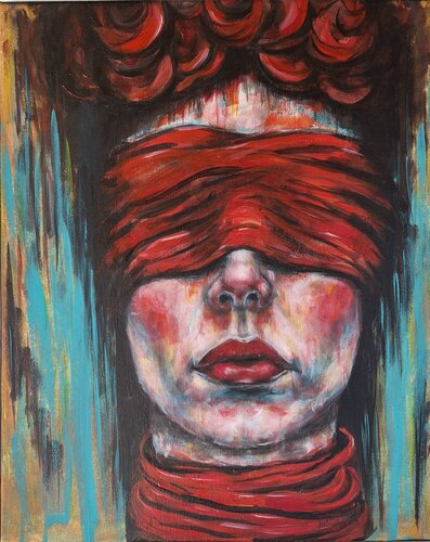 Rote Dornen by Lydia Bogner, Painting for Sale on Select