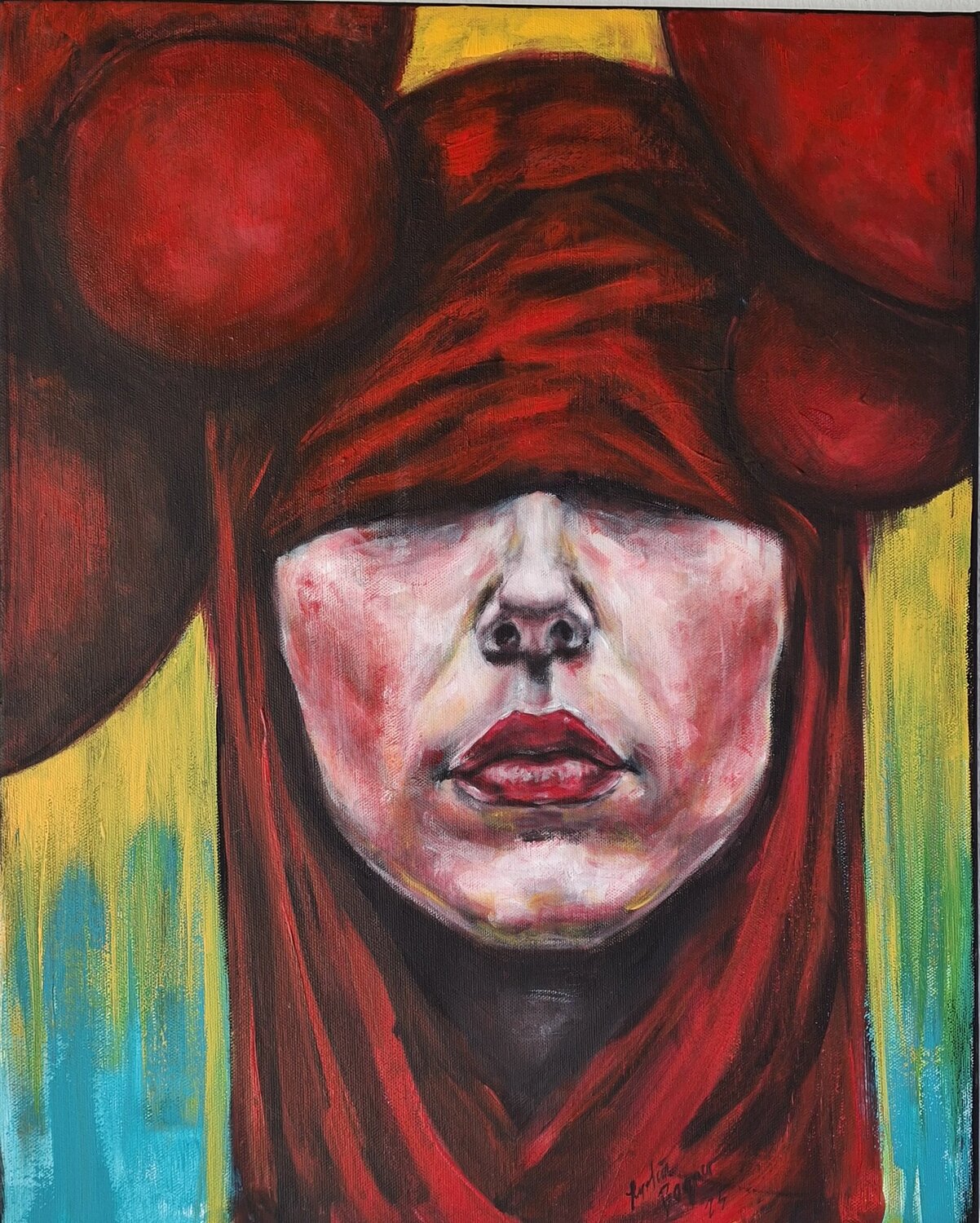 Rotes Geheimnis Lydia Bogner Original painting for sale