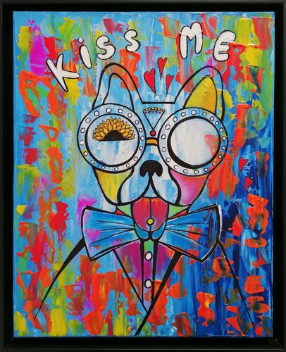 KISS ME by Christiane Martini, Painting for Sale on Select