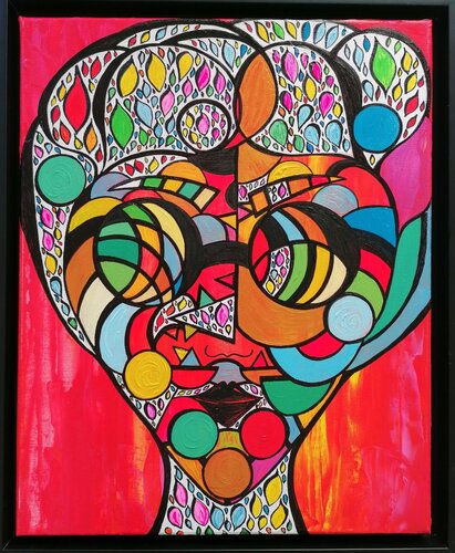 LADY NEW YORK RAP by Christiane Martini, Painting for Sale on Select