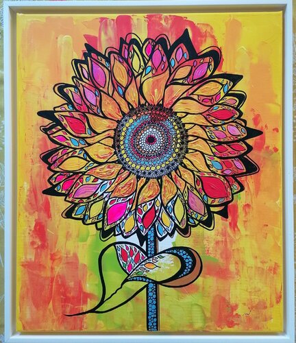 SUNFLOWER by Christiane Martini, Painting for Sale on Select