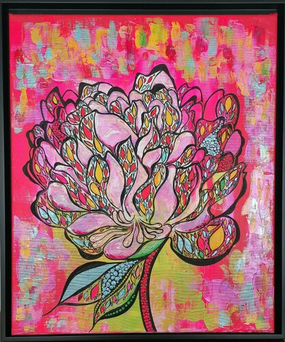 POWER IN RED by Christiane Martini, Painting for Sale on Select