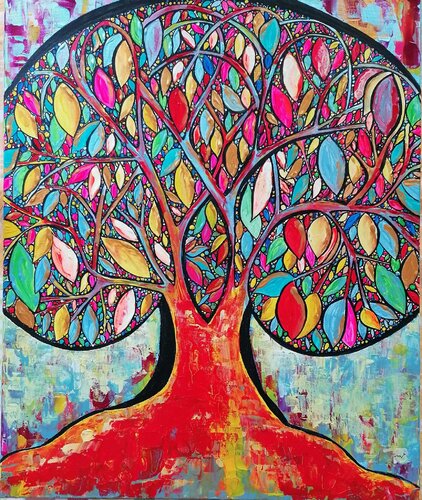 WISH TREE by Christiane Martini, Painting for Sale on Select