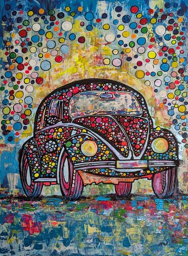 MY FIRST CAR by Christiane Martini, Painting for Sale on Select