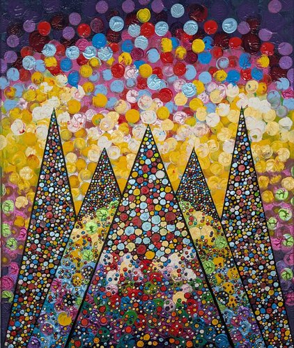 ONE POINT ONE WISH  3 by Christiane Martini, Painting for Sale on Select