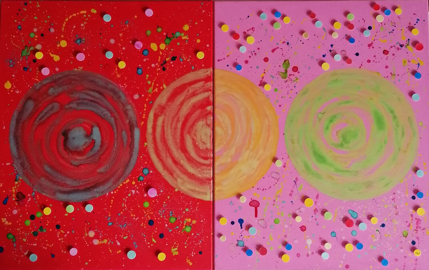 LOLLIPOP Christiane Martini Original painting for sale