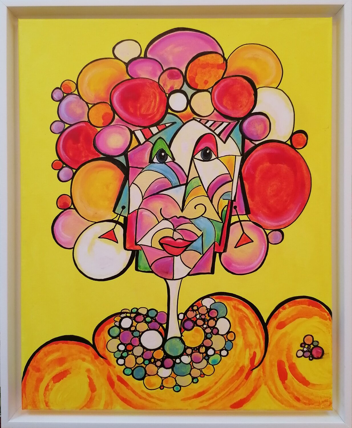 MADAME ORANGE Christiane Martini Original painting for sale